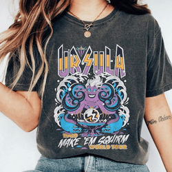 villains ursula world tour band shirt, the little mermaid t-shirt, disney villains tee, sea witch shirt, disneyworld shi