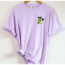 pascal mickey hat embroidered sweatshirt | disney tangled embroidered sweatshirt | disney world shirt | rapunzel shirt