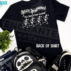 silly symphony skeleton dance disney inspired jersey shirt disneyland disney world shirt