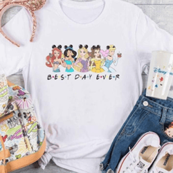 5 disney princesses best day ever t-shirt princess squad mickey ears snacks disneyland world parks family shirts youth a