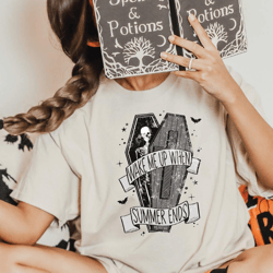 wake me up when summer ends shirt, funny halloween shirt, halloween shirt, funny skeleton tee, halloween sweatshirt, ske