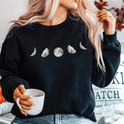moon phase sweatshirt, moon phases shirt, moon shirt, celestial shirt, astronomy shirt, phases of the moon, moon sweatsh