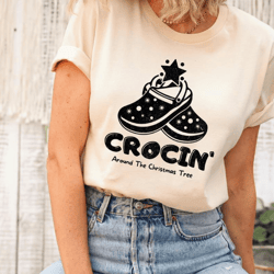 crocin around the christmas tree shirt, crocin christmas shirt, christmas crocin' shirt, christmas nurse shirt, crocin c