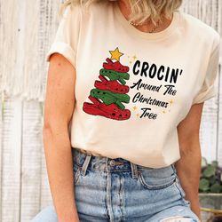 crocin around the christmas tree shirt, crocin christmas shirt, christmas tree shirt, christmas nurse shirt, crocin chri