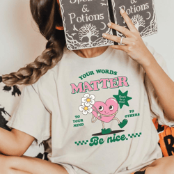 your words matter shirt, speech therapy shirt, language special education, speech pathologist shirt, language education