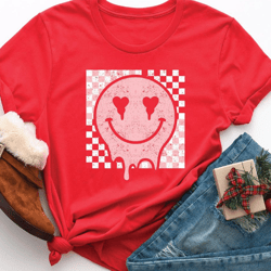 smiley face valentines day shirt, retro valentine shirt, valentine's day shirt, valentines sweatshirt, smile face shirt,