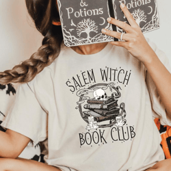 salem witch book club shirt, halloween shirt, witch shirt, halloween tee, salem shirt, happy halloween shirt, book lover