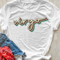 retro virgo shirt, virgo shirt, virgo horoscope, virgo zodiac, virgo gifts, virgo birthday gift, zodiac virgo shirt, vin