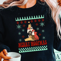 merry woofmas shirt, christmas dog shirt, retro santa dog shirt, cute christmas shirt, christmas dog sweatshirt, dog lov