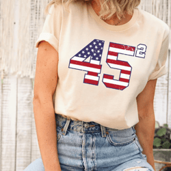 45 trump 2024 shirt, free trump shirt, republican party gifts, 45 conservative republican, patriotic sweatshirt, 4th of