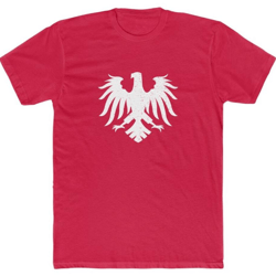 polish t-shirt heritage eagle coat of arms polish flag unisex cotton crew tee