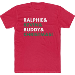 christmas movie t-shirt - ralphie kevin buddy classic movies cute xmas shirt unisex cotton crew tee
