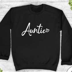 auntie heart - unisex crewneck sweatshirt - auntie sweatshirt - gift for auntie - pregnancy reveal gift