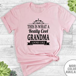 this is what a really cool grandma looks like - unisex t-shirt - grandma shirt - grandma gift