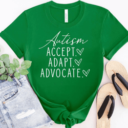 autism accept adapt advocate shirt, autism awareness, autism shirt, autism mom shirt, advocate shirt, autism teacher shi