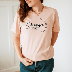 stronger than yesterday, motivational shirt, inspirational shirt, faith shirt, positive shirt, workout shirt, self love