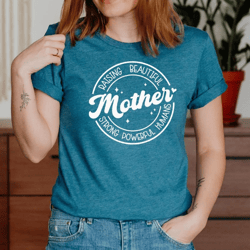 strong powerful humans mother, mom life, shirt for mom, funny mom shirt, mothers day shirt, boy mom shirt, mother and da