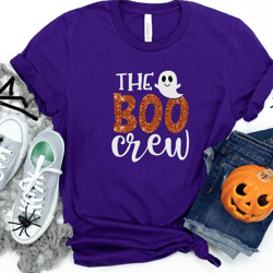 the boo crew shirt, boo shirt, halloween shirt, halloween costumes, halloween tees, pumpkin shirt