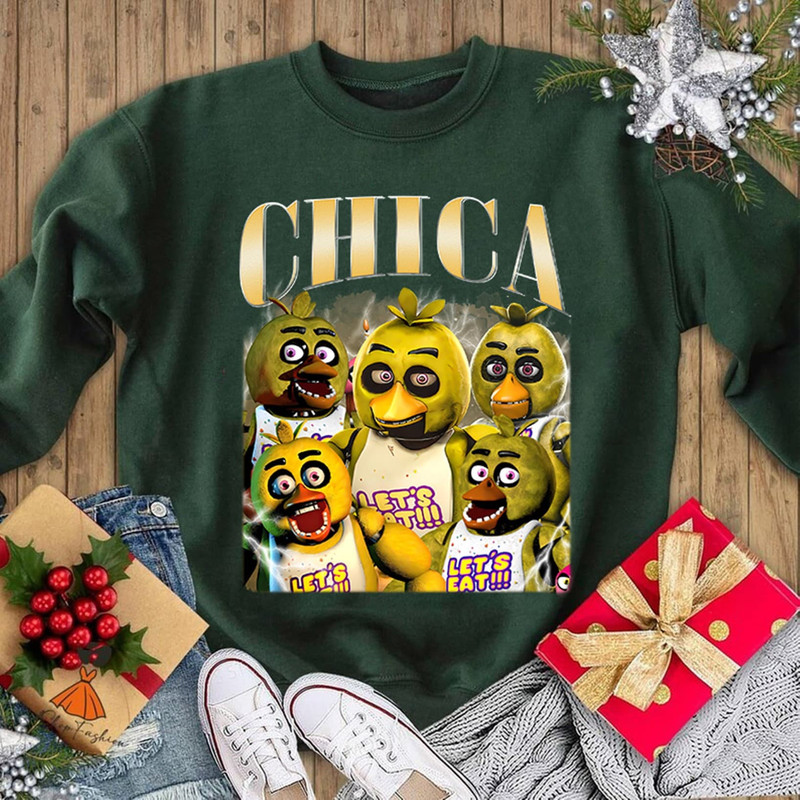 Five Nights At Freddy Vintage T Shirt Five Nights At Freddy Shirt Chica Pooh Shirt FNAF Video Game Shirt Disneyland Trendy Shirt.jpg