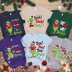 funny grinch family matching shirt, funny grinch shirt, grinchmas family tee, grinch shirt, family christmas shirt, fami