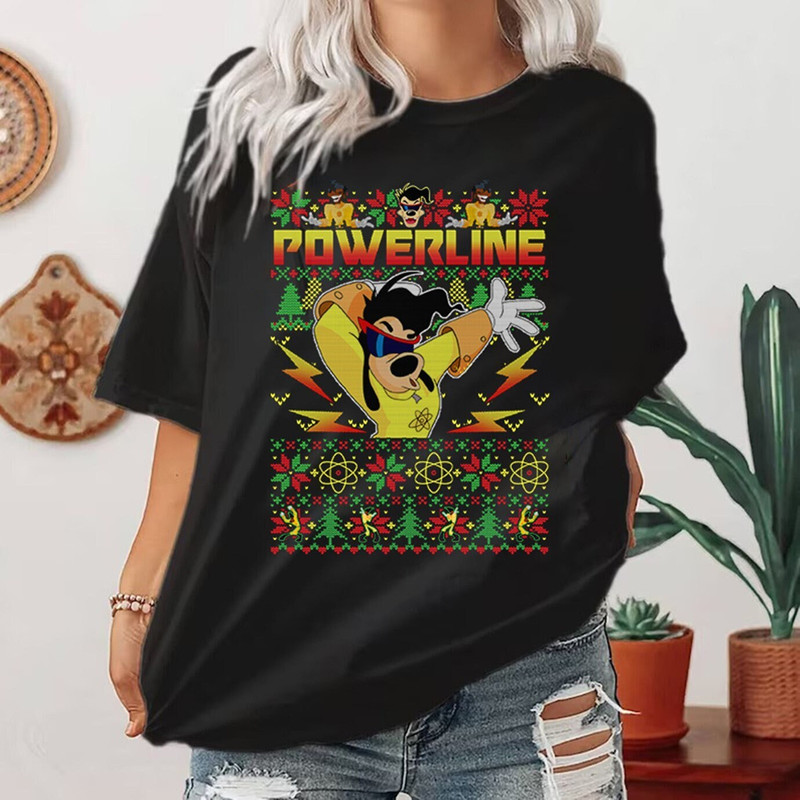 Goofy Powerline Christmas Shirt, Mickey's and Friends Very Merry Christmas Party 2023 Sweatshirt Disneyland Goofy Tis' The Season Xmas Shirt.jpg