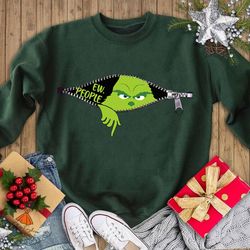 grinch ew people sweatshirt christmas the grinch shirt christmas green goblin grinchmas tshirt ew grinch face xmas gi