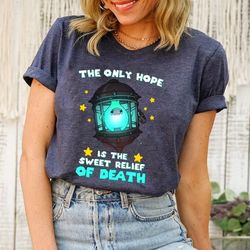 luna star shirt  super mario shirt  luna star the only hope is the sweet relief of death  mario family shirt  2023 movie