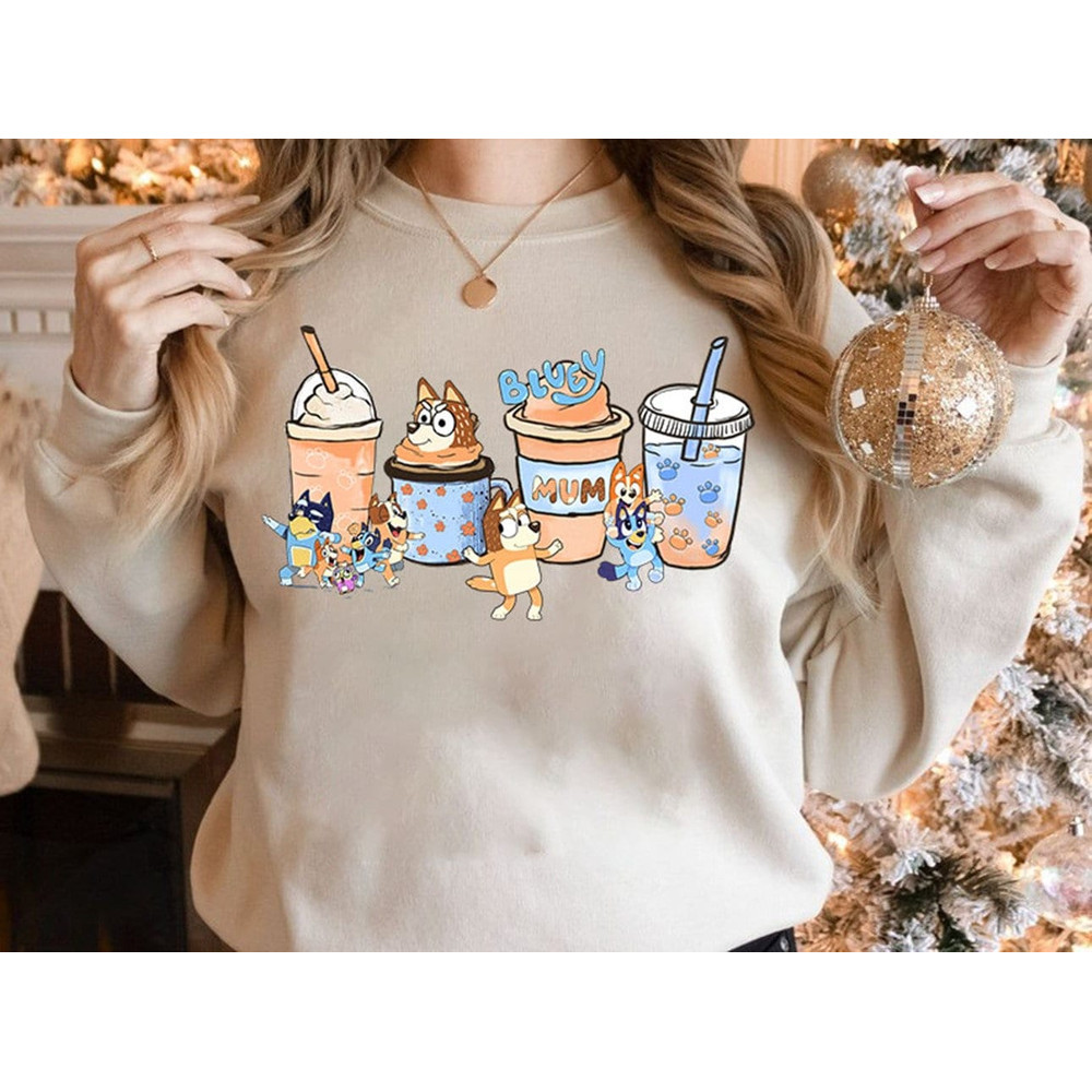 Mama Bluey Shirt, Bluey Coffee Shirt, Bluey Mama Sweatshirt, Bluey Mom Shirt, Bluey T-Shirt, Bluey Mum Life, Bluey Mothers Day Shirt.jpg