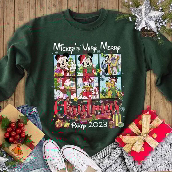 Mickey's Very Merry Christmas Party 2023 Shirt Walt Disneyworld Christmas Shirt Magic Kingdom Christmas Sweatshirt Christmas Gift.jpg