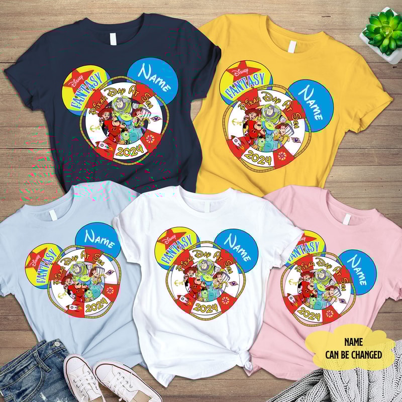 Pixar Day at Sea 2024 Cruise Line Shirt Disneyland Cruise 2024 Shirt Family Cruise Disneyland Family Vacation 2024 Disneyworld Shirt 2.jpg