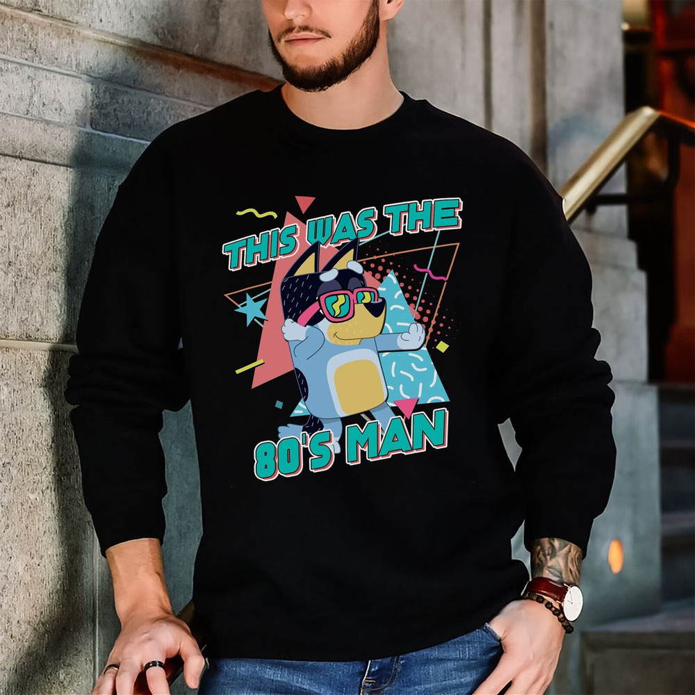 Retro Rad Dad Bluey Shirt, Retro Bandit Heeler Shirt, Father's Day T-Shirt, Dad Bluey Shirt, Dad Shirt, Bluey Kids Tee, Bluey Family Shirt 1.jpg