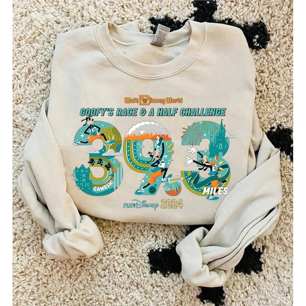 RunDisneyland Goofy's Race And Half Challenge 39.3 Miles Shirt Disneyland Running T-shirt Marathon Weekend 2024 Walt Disneyworld Runner.jpg
