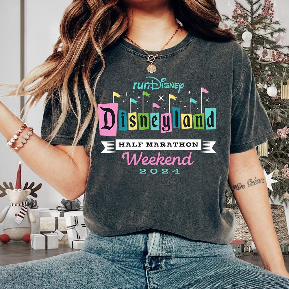 RunDisneyland Half Marathon Weekend 2024 Shirt Mickey Friends Running T-shirt Disneyland Marathon 13.1 Miles Disneyland Runner Shirt.jpg