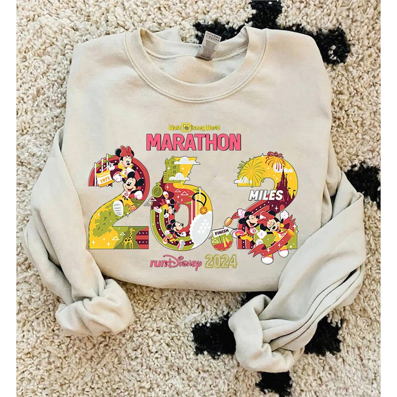 RunDisneyland Mickey And Minnie Mouse Marathon 26.2 Miles Shirt  Disneyland Running T-shirt Marathon Weekend 2024  Walt Disneyworld Runner.jpg