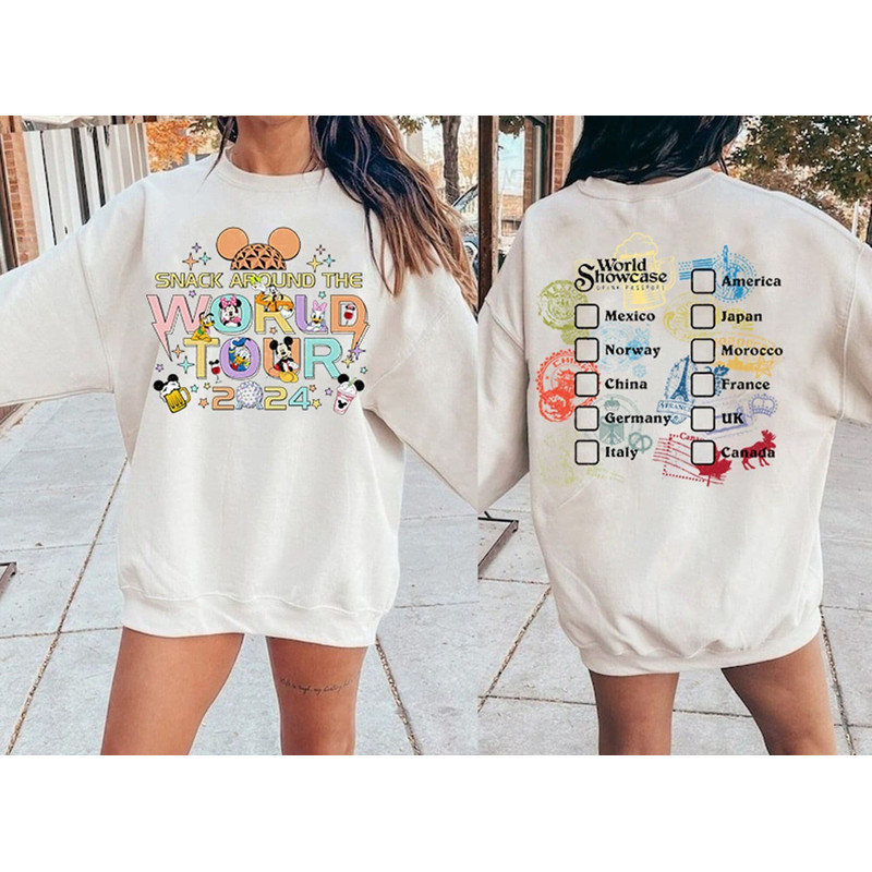 Snacking Around the World T-Shirt Magic Kingdom Snacking Shirt Epcot shirt Disneyland 2024 Family Vacation Shirt Disneyworld 2024 Trip.jpg