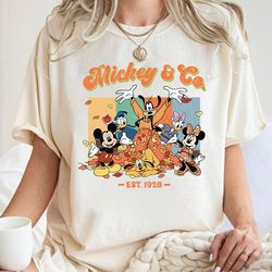 thanksgiving disneyland shirt disneyland mickey shirt fall disneyland shirt mickey & co 1928 retro thanksgiving gift