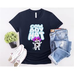 muffin cowboy hat t-shirt adult size, bluey, family, funny, shirt, t shirt, christmas, birthday, gift, tshirt, t shirt