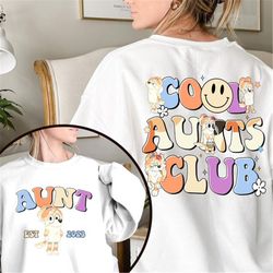 bluey cool aunt club shirt | bluey aunt chilli heeler shirt | bluey birthday shirt | bluey chilli heeler shirt bluey aun