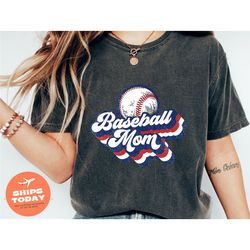 baseball mom retro shirt, womens sports shirt, baseball spirit shirt, retro mom life tshirt, baseball mom shirt, love ba