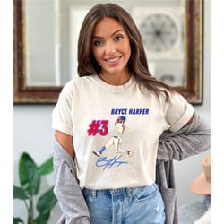 bryce harper vintage home run signature t shirt