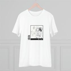 cute manga tshirt couple in love anime drawing japanese writing