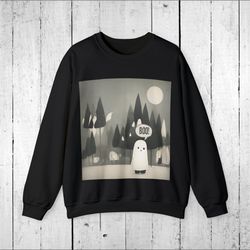 halloween sweatshirt funny cute ghost boo pullover jumper crewneck