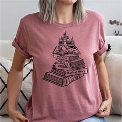 wizard castle book shirt, hp shirt, pottery book shirt, bookish reader, universal studios shirts for family, bookworm gi