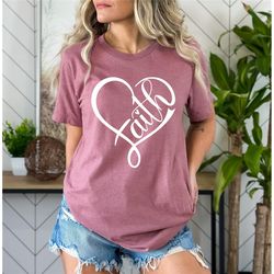 faith t-shirt, christian t-shirt, faith cross shirt, religious shirt, jesus lover gift, faith cross, christian shirt, lo