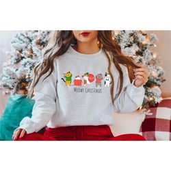 meowy christmas sweatshirt, happy cat year shirt, funny christmas cat shirt, cat christmas sweatshirt, cats sweatshirt,