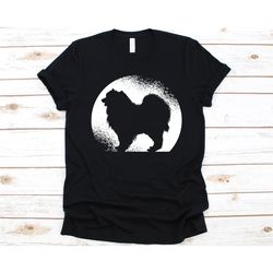 pomeranian silhouette shirt, gift for pomeranian lovers, pomeranian dog, pom graphic, dog lovers, dog owner, deutscher s