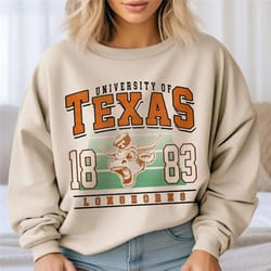 texas longhorns vintage ncaa logo shirt, university of texas shirt, vintage shirt, sweatshirt, and unisex shirt