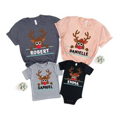 reindeer christmas gift shirt, reindeer shirt for family, reindeer t-shirt, cute matching family christmas outfit, xmas