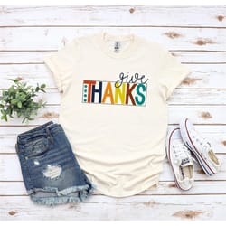 give thanks shirt, thanksgiving shirt, thanksgiving gift, christian fall shirt, give thanks t-shirt, scripture thanksgiv