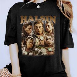 halsin baldurs gate 3 girl dinner vintage t-shirt - baldurs gate 3 vintage oversized retro shirt for man and women, vide